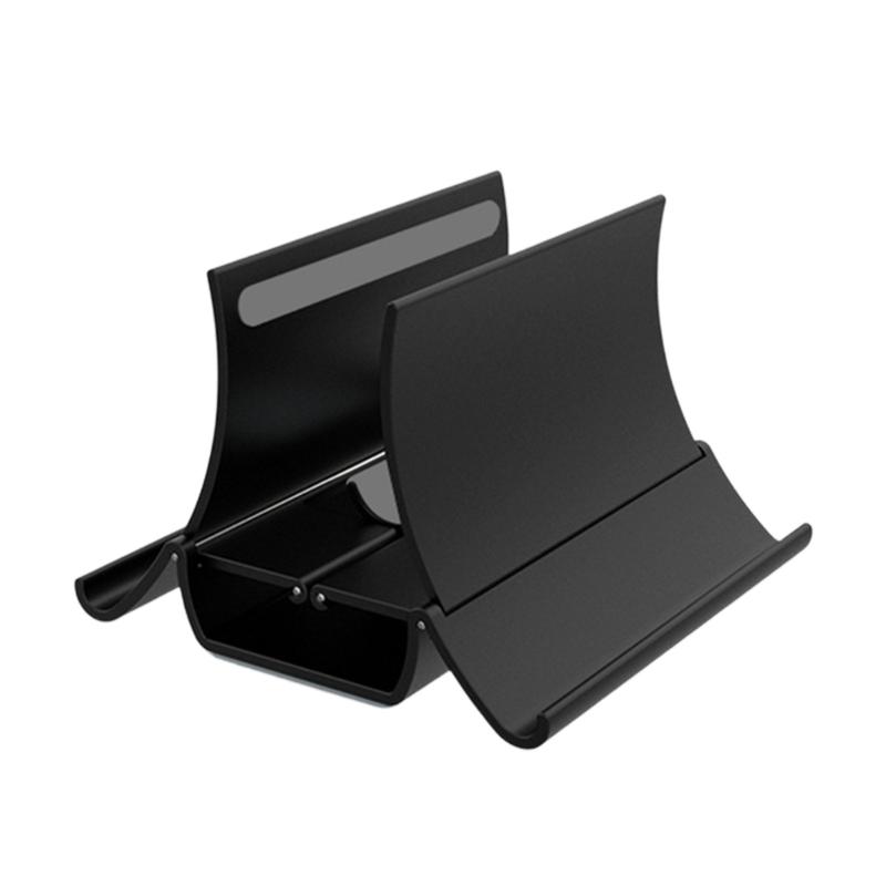 

AntiSlip Vertical Desktop Laptop Stand Holder with Gravitating Auto Lock Design Enhanced Cooling System for Office Home чёрный