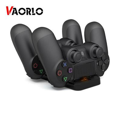 VAORLO PS4 Denetleyici Dock İstasyonu için USB Bağlantı Noktası Çift Şarj Playstation 4 Çift Gamepad için Stand Tutucu