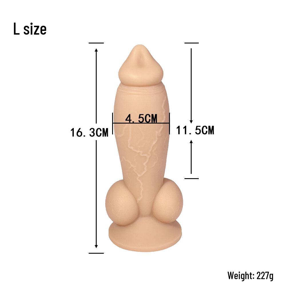 Realistic Female Puppy Penis Masturbator - Soft Anal Plug Alternative for Adults