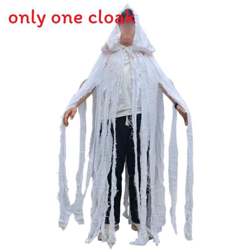 Halloween Zombie Cloak Costume With Long Sleeves For Adults Cosplay Spooky Ghosts