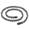Cadena de eslabones de siete colores de 6 mm estilo vintage para hombre, collar pulido de acero inoxidable, HipHop Bizantino, amuleto colorido para hombre, joyería de Biker