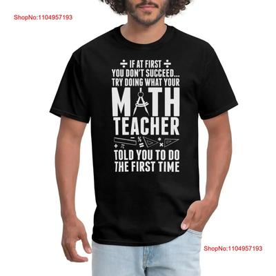 Math Teacher Funny Quote Mens T Shirt Vintage Washed Versatile Stylish Streetwear Unisex Slightly Soft Top For Everyday Wear