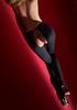 Erotic Opaque Tights with H01 Hot Tie