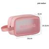 Transparent PVC Makeup Bag: Wet/Dry Separation, Large Capacity, PU Travel Cosmetic Organizer