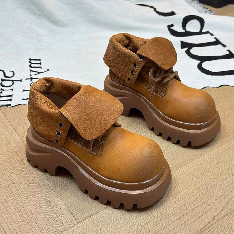 

Женские ботильоны на платформе, плоская подошва, дизайнерская обувь на платформе, зимние ботинки челси, новый тренд, готика, кожа, для ходьбы, Mujer Botas 40