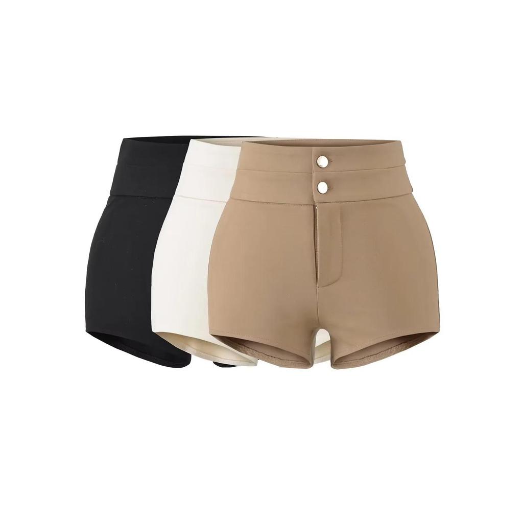 Pantalones Cortos Adelgazantes de Cintura Alta Pure Desire Primavera 2026: Pantalones Cortos Casuales de Moda, Versátiles y Realzadores de Cadera para Mujer