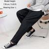 Džíny pro muže Baggy Fit elastický pas široký džínové kalhoty Korea Fashion