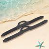 1Pair Fin Flippers Strap with Quick Release Buckles Black Fin Strap TPR Fin Straps Replacement for Underwater Diving Swimming