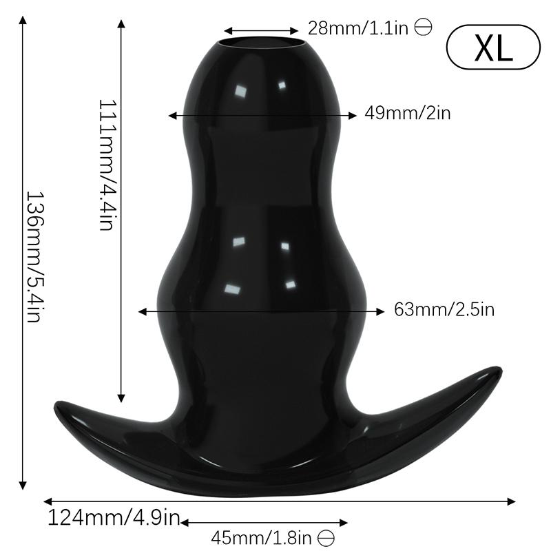 5 Sizes Hollow Anal Plug/Dilator/Dildo Soft Speculum Prostate Massager Butt Plug Set Intimate/Enema Sex Toys For Women Men