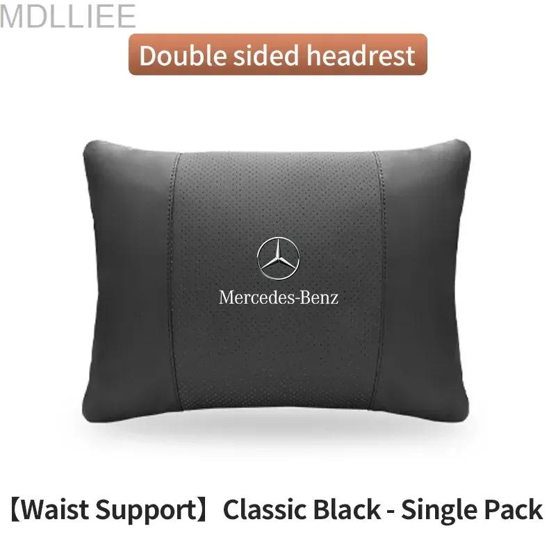 Car Headrest Neck Support Lumbar Rest Cushion Neck Pillow For Mercedes-Benz A B C E S V R-Class A45 C43 CLA GLA GLB GLC GLE SLK