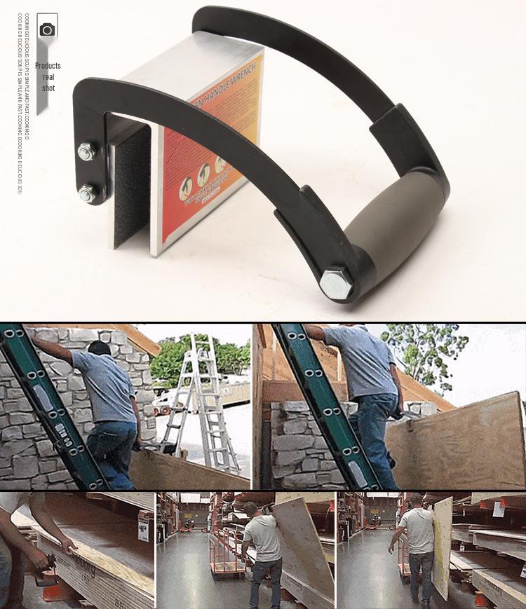 High-Strength Wooden Board Lifter: Quick Handling Clamp for Single-Person Use