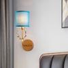 E14 Wall Lamp Cloth Iron Art Electroplating Wall Light for Home Hotel Bedroom Bedside Night Lights Christmas Antler Lamp