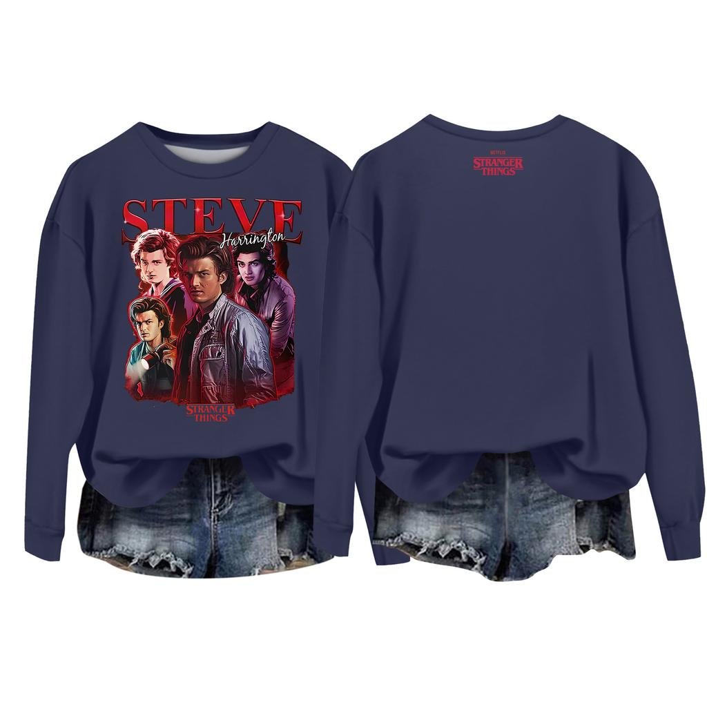 Women's Casual Round Neck Long Sleeve Valentine's Day Printed Pullover Top