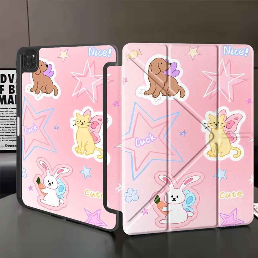 

Чехол-подставка Чехол для планшета Для iPad Air 4 5 M3 M2 1 2 M4 11 дюймов Mini 6 7 Pro 11-го 10-го 9-го 8-го 7-го 12,9 дюйма Pro 2025 Животные С iPad Mini 7 8.3