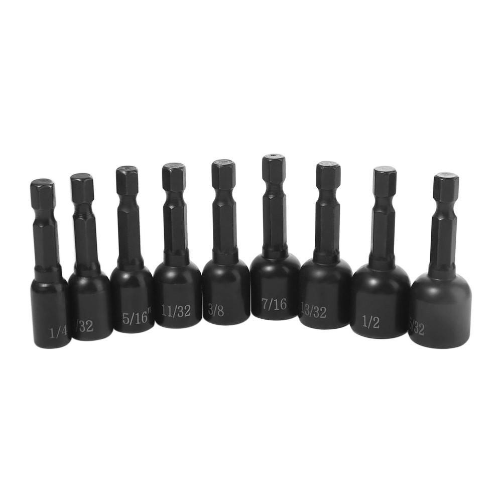 Metric/Inch Magnetic Hex Socket Sleeve High-carbon Steel Socket  Mechanical Maintenance