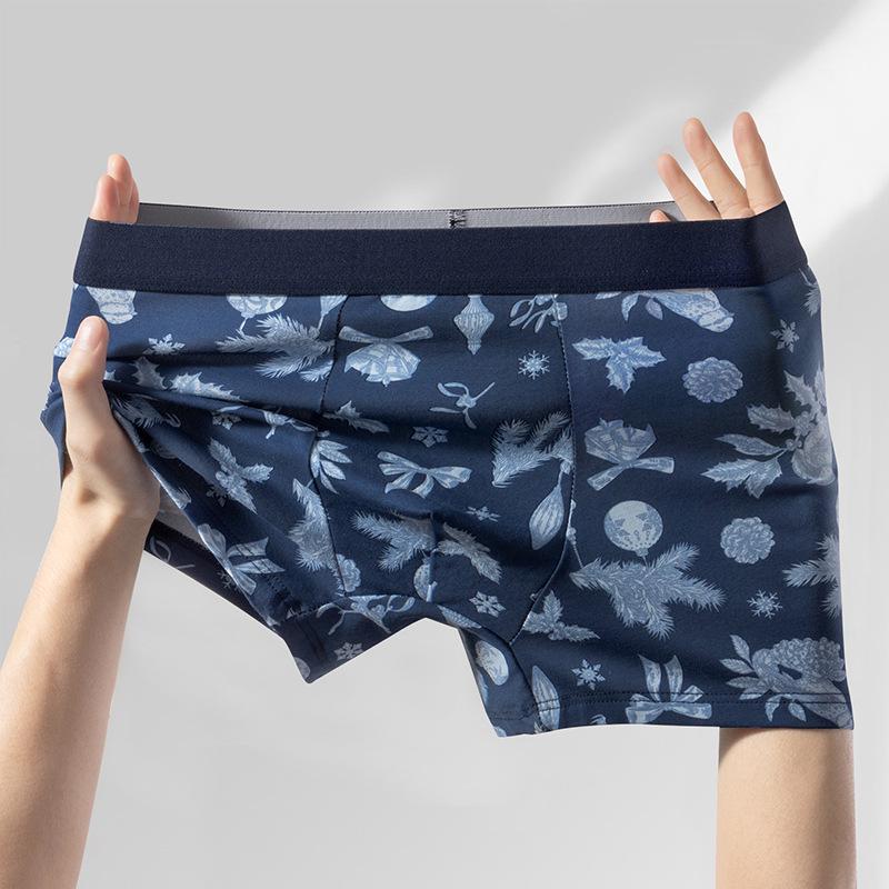 Top-Selling Men's Mulberry Silk & Cotton Boxer Briefs - Breathable, Soft, Comfortable, Antibacterial