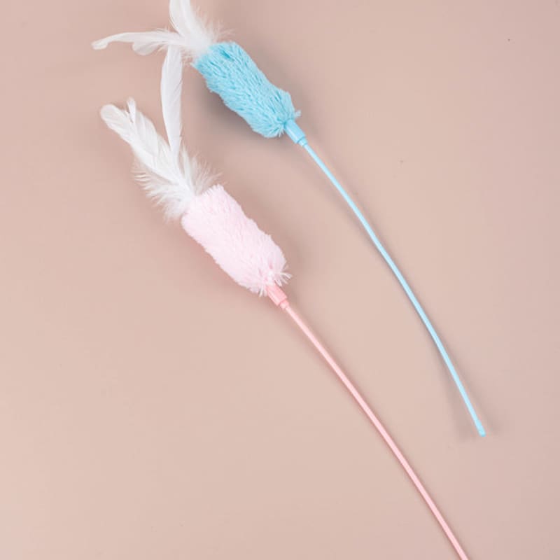 Angelrute mit Katzenfedern (1000)