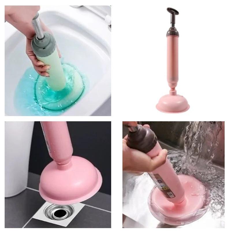 Toilet Plunger Silicone  Anti Clogging Drainage Cleaner Pipeline Dredging Device Bathroom Sink Cleaning Supplies Durable Plunger