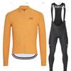 Mens Thermal Fleece Cycling Jersey Bib Tights Set Winter Long Sleeve Bike Riding Outfit