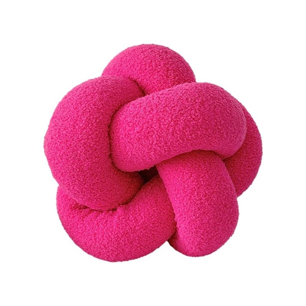 Skin Friendly Knotted Ball Throw Pillow Soft Chair Backrest Fashion Waist Support Cushion  Bedroom