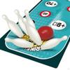 Kids Bowling Set Outdoor Game Early Development Mini Tabletop Shuffleboard Table for Party