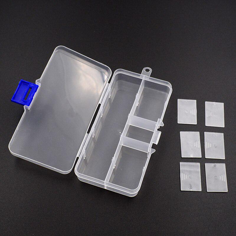 Plastic Storage Box for Small Component Jewelry Tool Box Bead Pills Organizer Nail Art Tip Case
