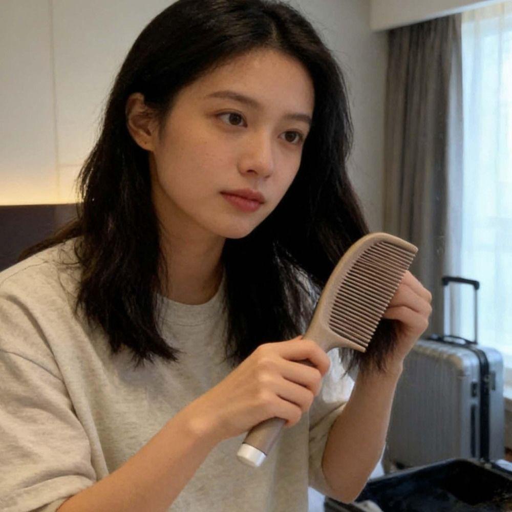 Portable Anti-Static Coffee Grounds Comb Oil-removing Tangle-free Fluffy Comb Hair Comb Create Smooth and Beautiful Hair