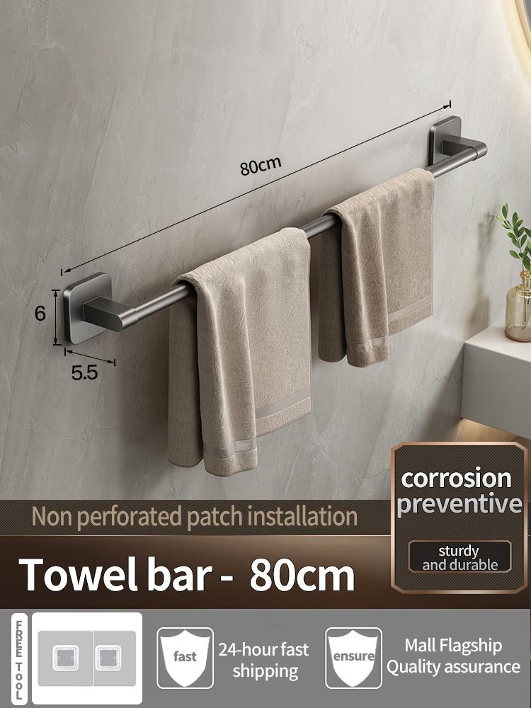 No Need To Drill Walls For Sticker Bathroom Towel Bar/Hook/Towel Rack/Kitchen Rag Rack Bathroom Accessories