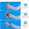 Pool Hose Support Brackets Swimming Pool Pipe Holder Plastic Texture Perfect for Pools Ground Mounted Stabilizers