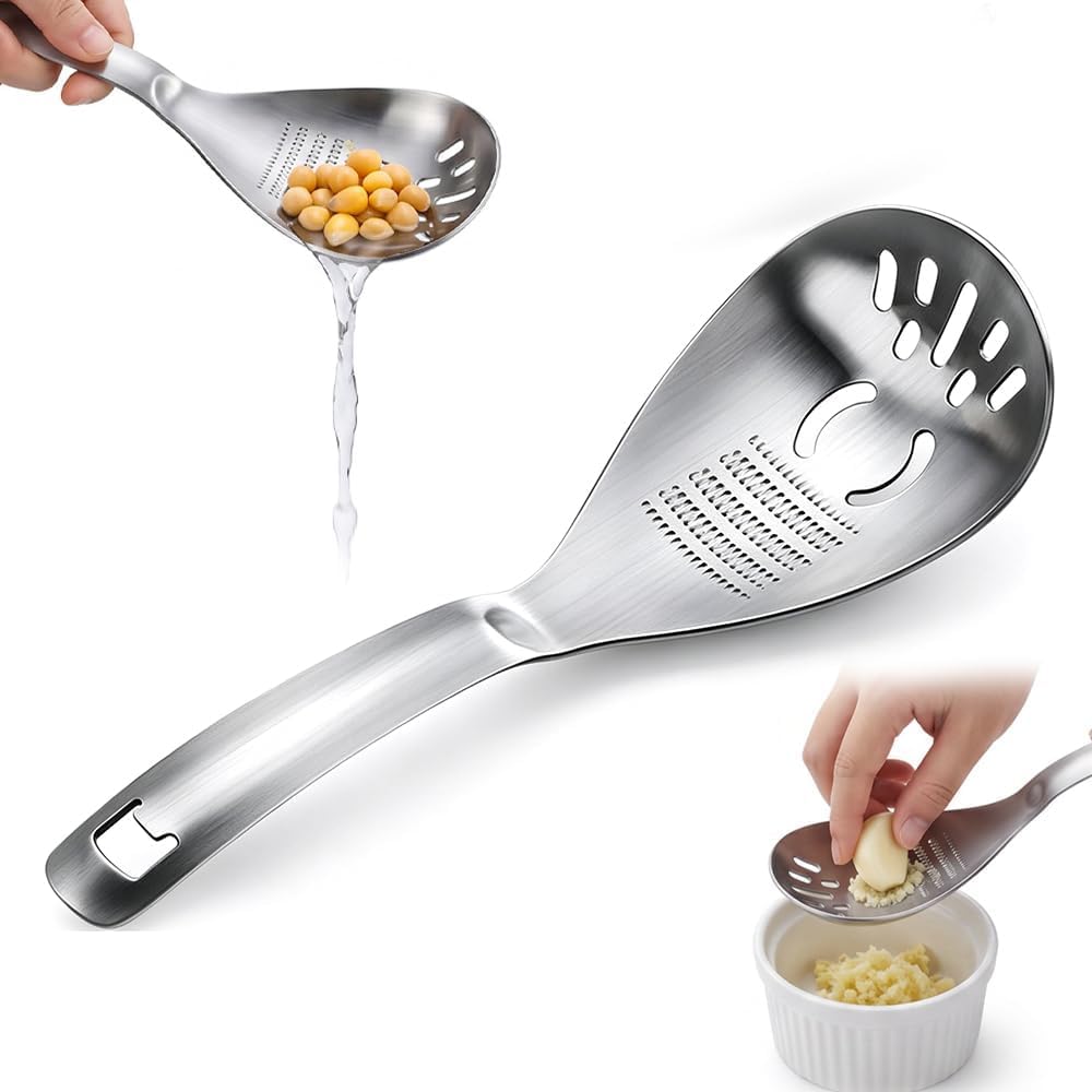 5-in-1 Stainless Steel Cooking Spoon, Multifunctional Stainless Steel Spoon, Stainless Steel Egg Slotted Spoon, Kitchen Cooking Tools for Potato