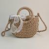 New Fashion Women Woven Bag Portable Basket Female Summer Popular Crossbody Straw Bag Beach Purses and Handbags