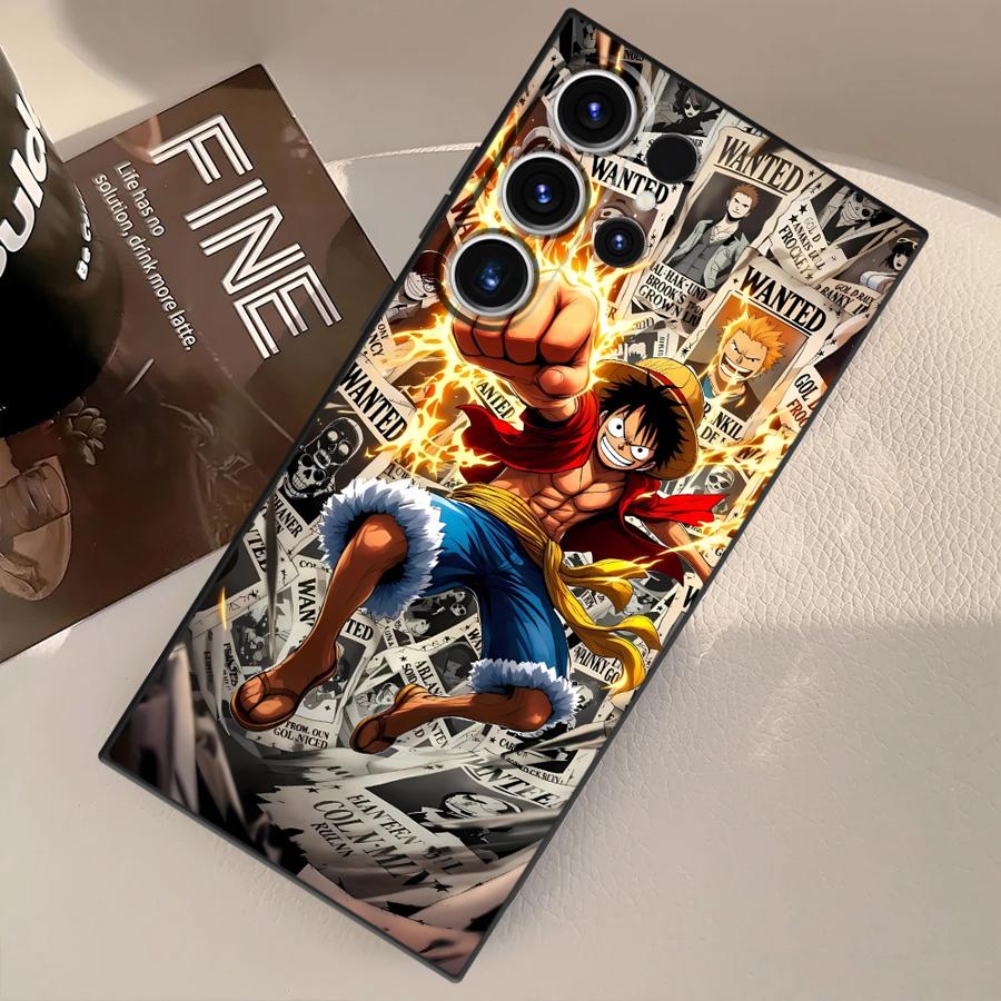 Ones Pieces Luffy Case for Samsung Galaxy S9 S25 Ultra S23 FE S20 S22 S24 Plus S21 Funda Phone Cover
