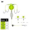 Fishing Feeder Line Set with 4 Hook and Float Baits Lure Cage Basket Trap Fishing Hook Anti Winding Baits Cage Float