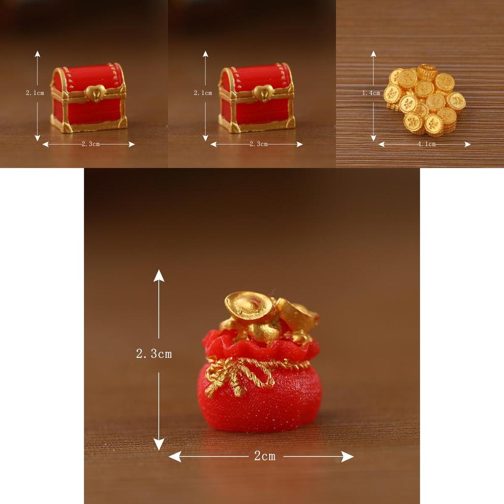 Charming Resin Bunny Ornament New Year Gift Cute Miniature Landscape Accessory