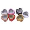 Heart-Shaped Gift Boxes, Tin Heart-Shaped Empty Jars With Lids, Mini Jewelry Boxes/Spice Boxes