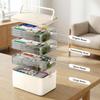 4-Tier Medicine Storage, Medicine Cabinet Medicine Box with Handle