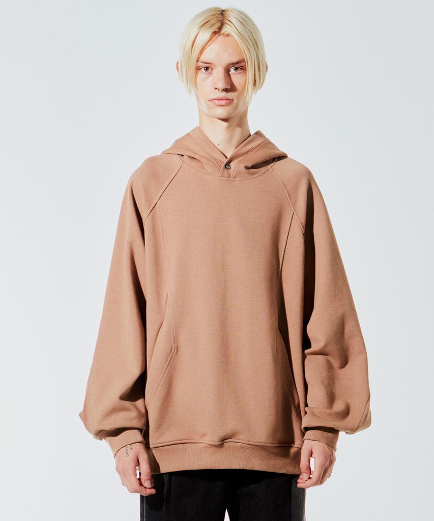 Oversized Cutout Hoodie Beige