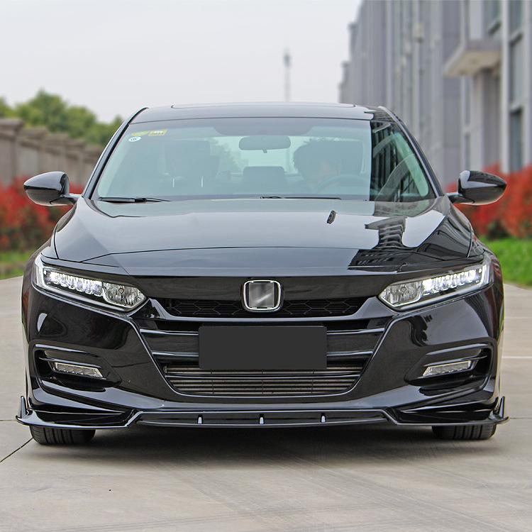 18-22 Tenth Gen Accord Grille Sticker: Black Warrior Decorative Hood Strip