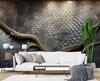 Wallpaper Golden Snake 3D