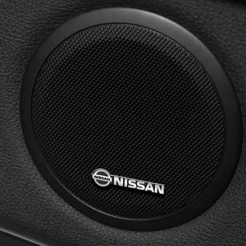 Car Audio Decorate 3D Aluminum Badge Emblem Stickers For Nissan Qashqai Juke Pulsar Sentra Altima Patrol Micra Rogue Almera Vers