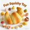 Squishy Croissant Squeeze Slow Rising Sticky Stress Relief Toy Super Soft Fake Food Creative Simulation Bread Anti-Anxiety Toys