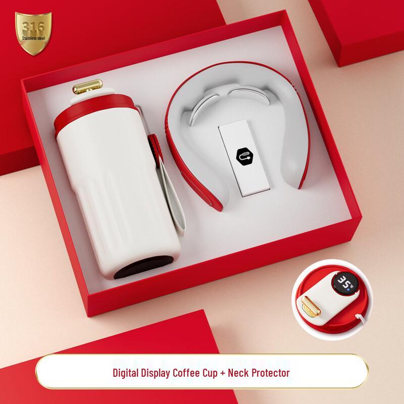 Corporate Gift Set: Insulated Coffee Mug & Neck Massager