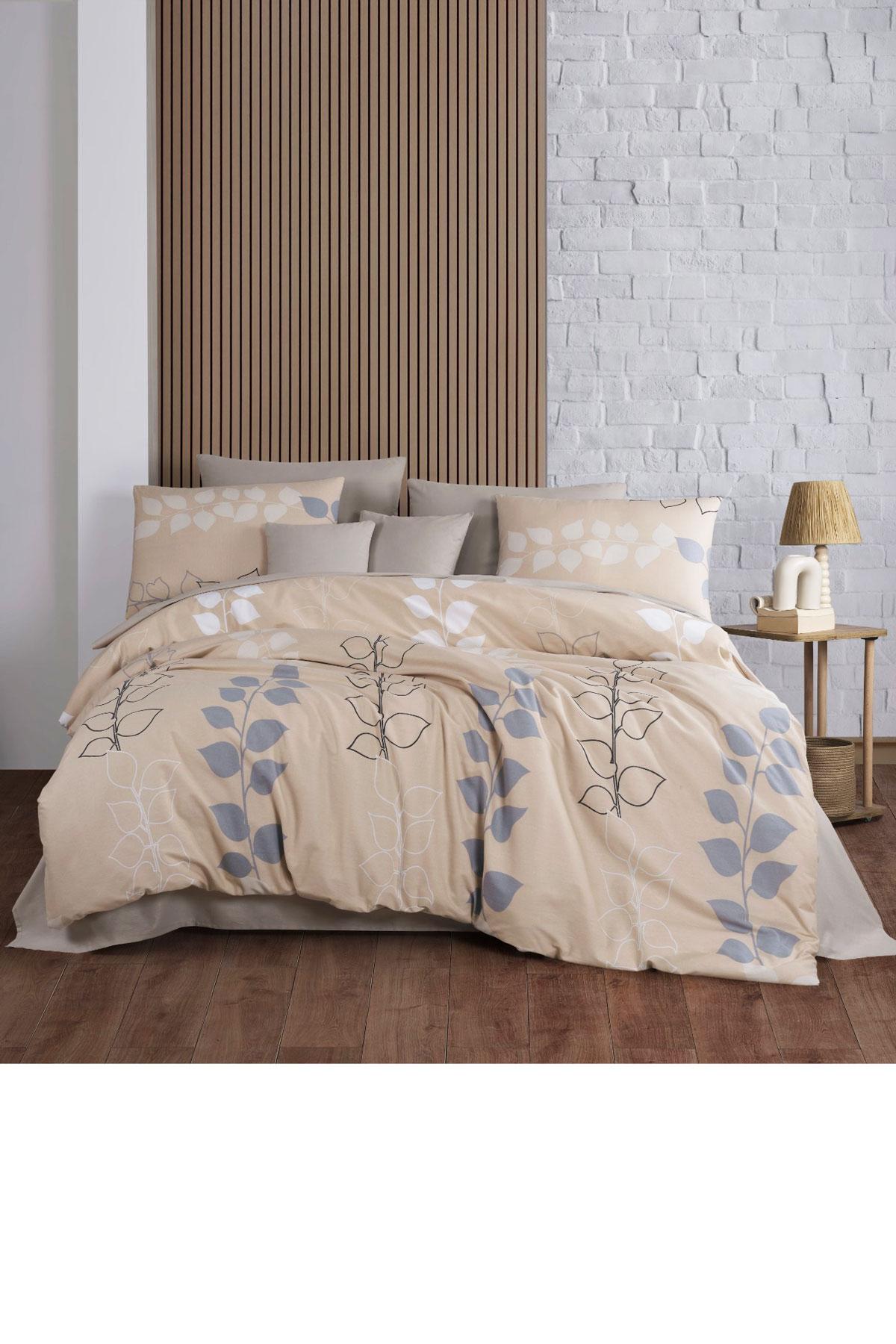 

Double Duvet Cover Set Cotton Natural Breeze