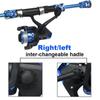 FTK Rod and Reel Set, Men's Telescopic Fishing Rod Set, Collapsible Portable Fishing Gear Starter, Compact Travelling Fishing Rods