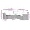 VidaXL Salon de Jardin avec Coussins 5 pcs, Canapés de Terrasse, Ensemble de Meubles de Patio, Mobilier d'Extérieur, Beige 3259203
