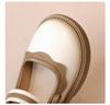 Autumn Girl Leather Shoes Bowtie Black Beige School Causal Children Flat Elegant Round Toe Fashion Patchwork Kids Mary Janes