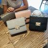 Trendy Women's Bag New Fashion Crocodile Pattern Single Shoulder Small Square Bag Versatile Chain Crossbody Bag