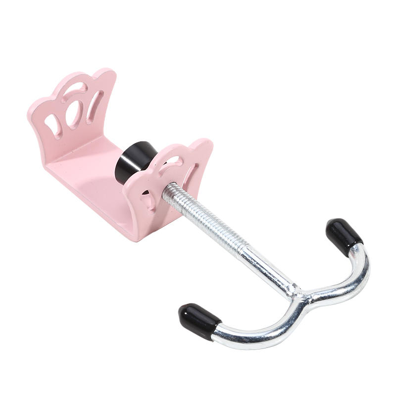 Removable Student Bag Hook No-Drill Strong Adhesive Hanger for Desk Side Portable Desktop Bag Holder for School Supplies