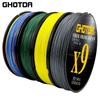 GHOTDA 0,14-0,40(mm) Lenza da pesca anti-morso X9 da 500 m adatta per acqua di mare, acqua dolce, persico multicolore, attrezzatura da pesca da 20 a 80 libbre