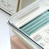 Stackable Clear Plastic Container With Closure Cabinet Storage Box for Home Organization